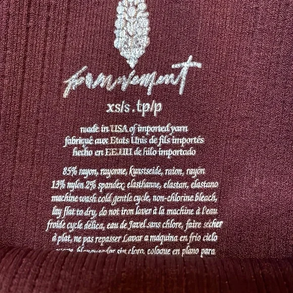 Free People Movement Good Karma Running Shorts size XS/S & M/L NEW Oxblood - Picture 4 of 8